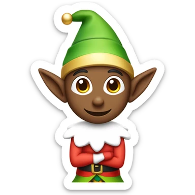 A elf and on the shelf ￼ sticker
