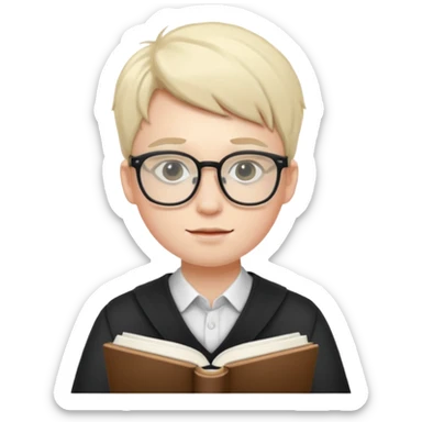 young economic student freak @emoji sticker