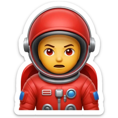 An emoji that is among us game related sticker