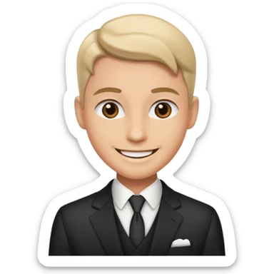 well dressed sticker