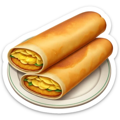 masala dosa in south indian style sticker