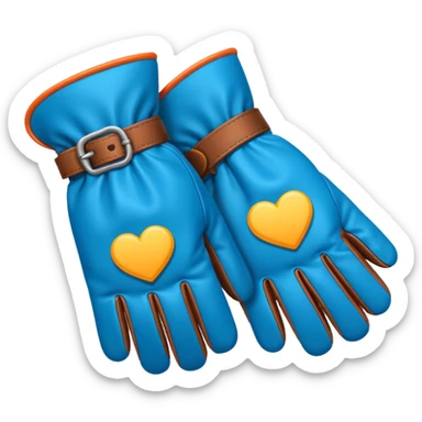 colored gloves sticker