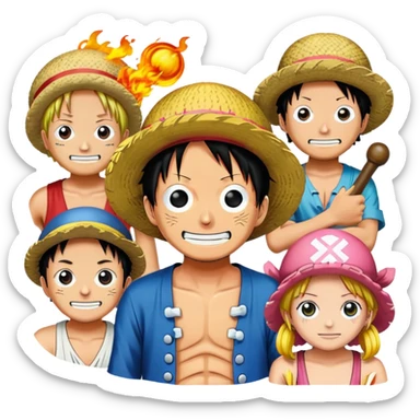 One piece sticker