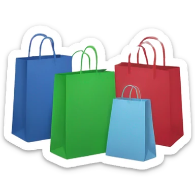 shopping bags sticker
