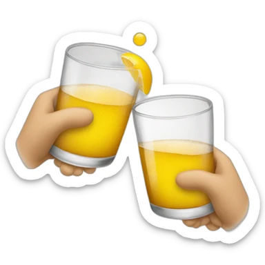 2 Clinking Glasses sticker