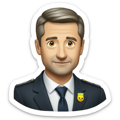 zelenskiy president of ukraine  sticker