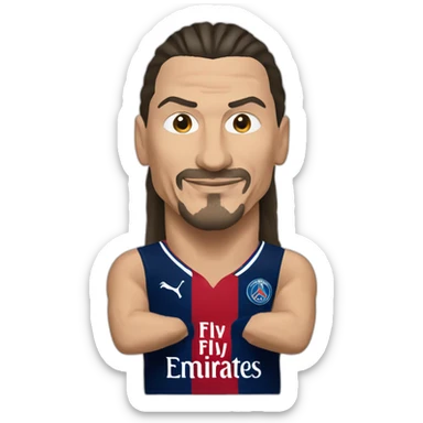 Zlatane Ibrahimovic in psg sticker