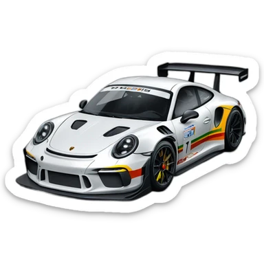 Porsche 992 GT3R sticker
