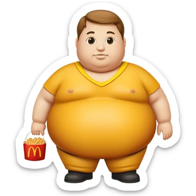 FAT gut Rating McDonald’s sticker