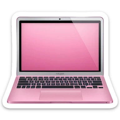 pink laptop macbook sticker