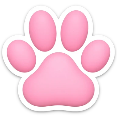 47. cute paw print animation sticker
