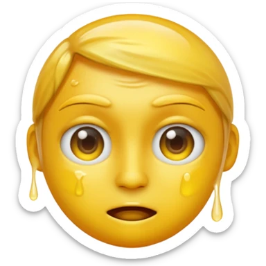 I want the emoji to be dizzy and sweaty and sweaty and transparent with yellow skin color sticker