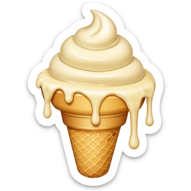 melting ice cream from heat sticker
