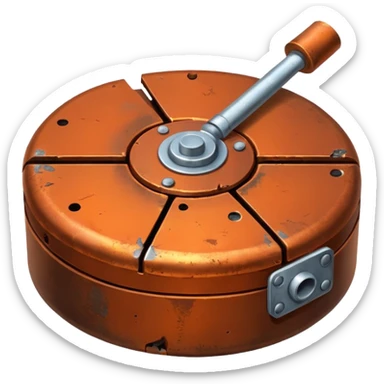 Make a landmine sticker