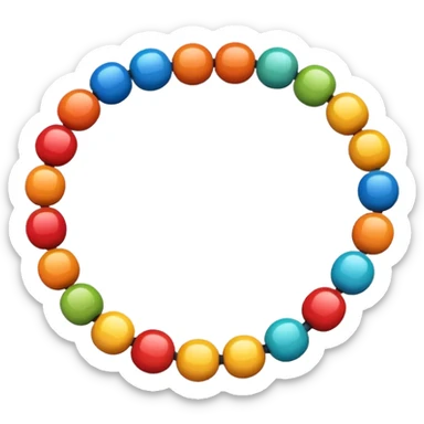 Colorful String Bead sticker