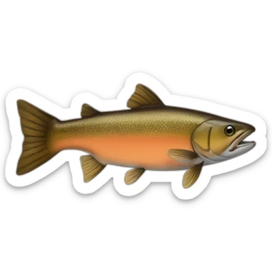 tiny-brown-chinook-salmon sticker