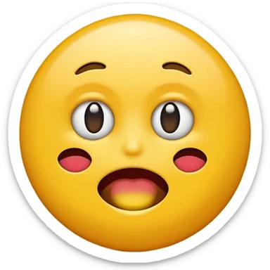 emoji mordiéndose un dedo  sticker