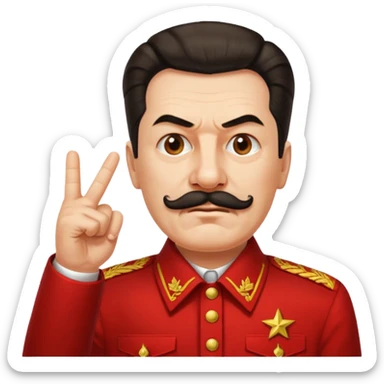 스탈린이 가운데 손가락를 날림 sticker