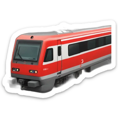 Rote Lok deutsche bahn ohne weiß sticker