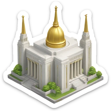 LDS temple sticker