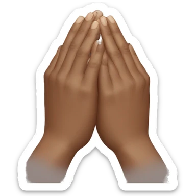 pray hands sticker