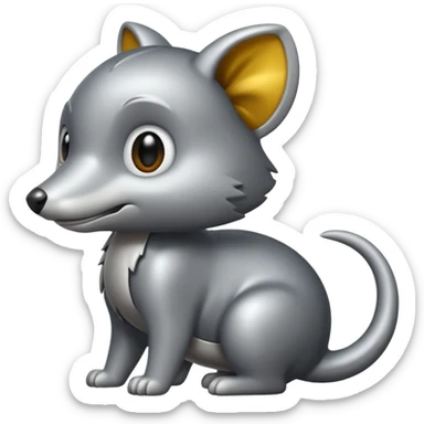 
animal iron tail sticker