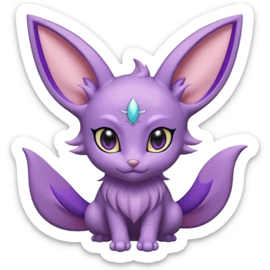 Pretty Espeon Pokémon sticker