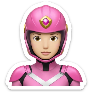 Power rangers Zeo pink ranger  sticker