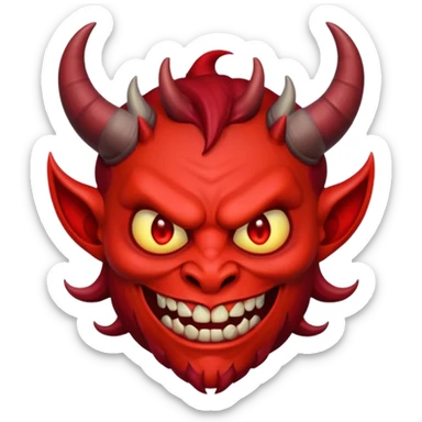 devil from bible sticker