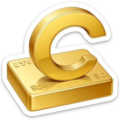 Ukrainian hryvnia currency symbol emoji, official design sticker