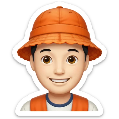 Kimchi hat man sticker