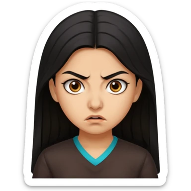 Azerbaijanian girl is angry  sticker
