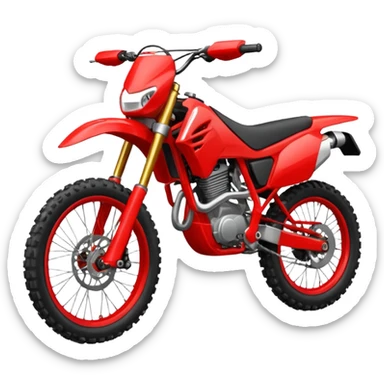 red enduro bike sticker
