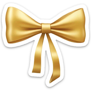 Bow thin sticker