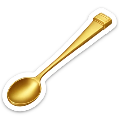 golden bar spoon sticker