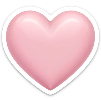 Cœur pastel rose sticker
