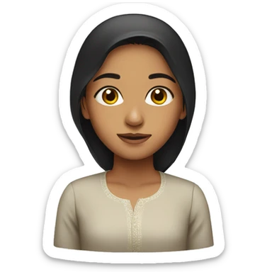 Pakistani girl sticker