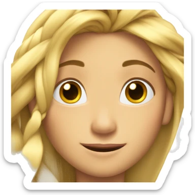 Rapunzel con el pelo suelto  sticker