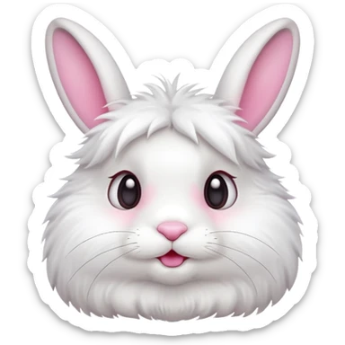 a cute rabbit says "Great!" sticker