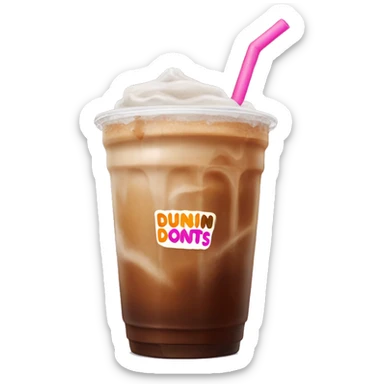 Dunkin’ Donuts iced coffee sticker