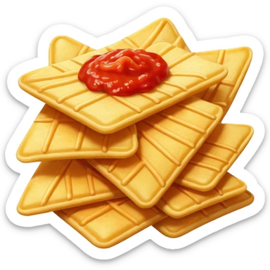 Chips snack Red
 sticker