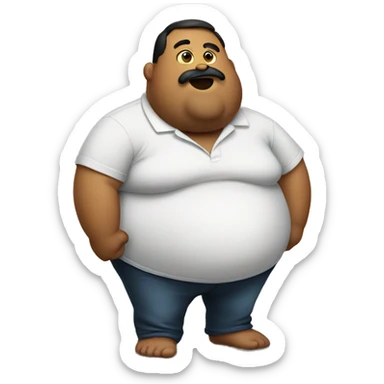 humongous belly sticker