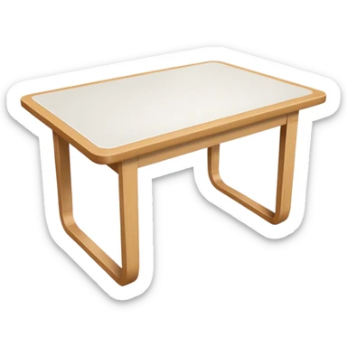 make a empty table, white sticker