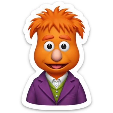 Beaker Muppets sticker