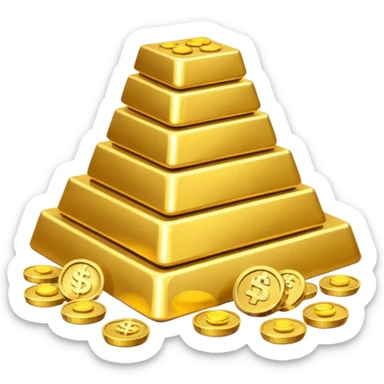 Dragon Hoard pile of gold without the dragon like in the movies so many gold were dragon sleep but dragon just went out  sticker