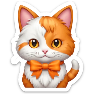 котик з бантіком sticker