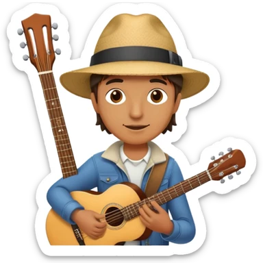 a traveler musician sticker