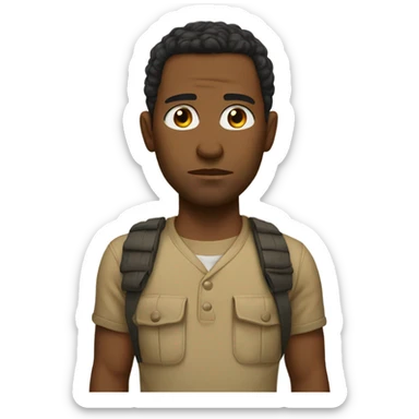 thousand yard stare sticker