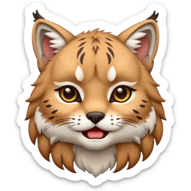 Chibi Sticker lynx cry sticker