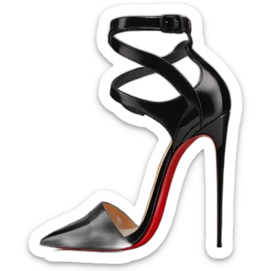 Platform heel black louboutin sticker